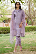 Vellora Lavender Silk Blend Ethnic Salwar Suit with Fine Embroidery | Grocsy