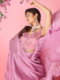 Myra Lilac Art Silk Designer Lehenga | Grocsy