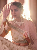 Myra Peach Embroidered Designer Lehenga Choli | Grocsy