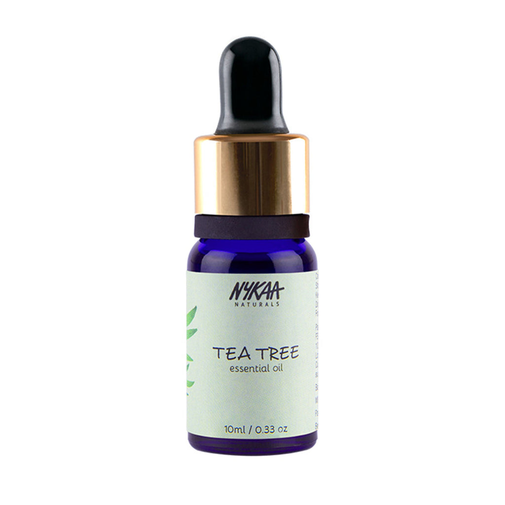 Nykaa Naturals Tea Tree Essential Oil For Acne & Hair Fall Control Solution - 100% Natural | Grocsy