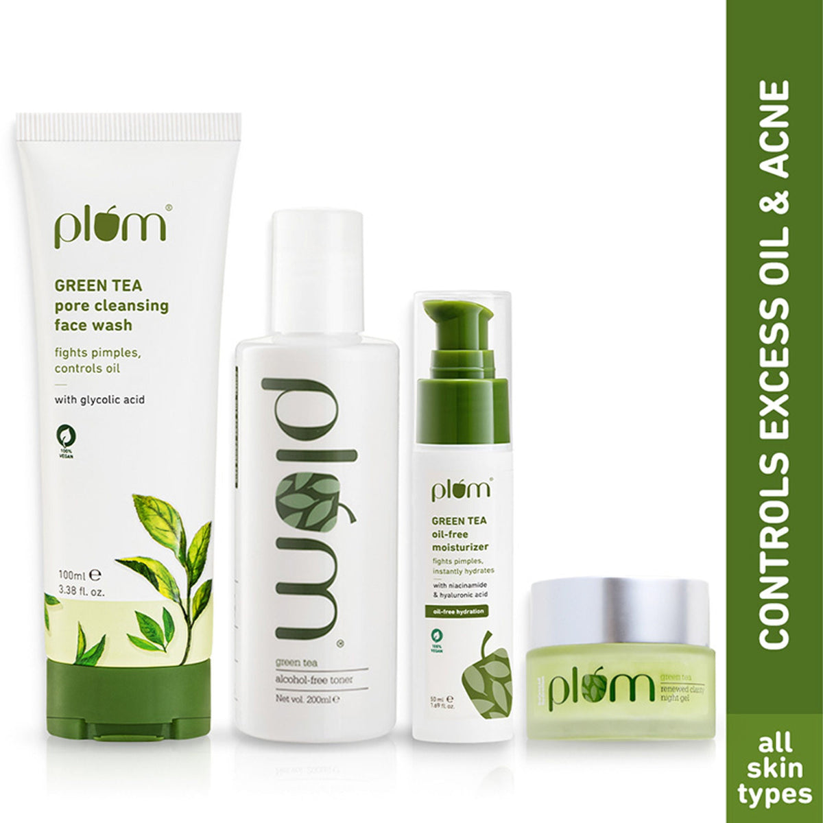 Plum Green Tea Day & Night C-T-M Kit | Grocsy