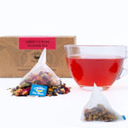 Tea Sense Hibiscus Rose Tea Bags Box | Grocsy