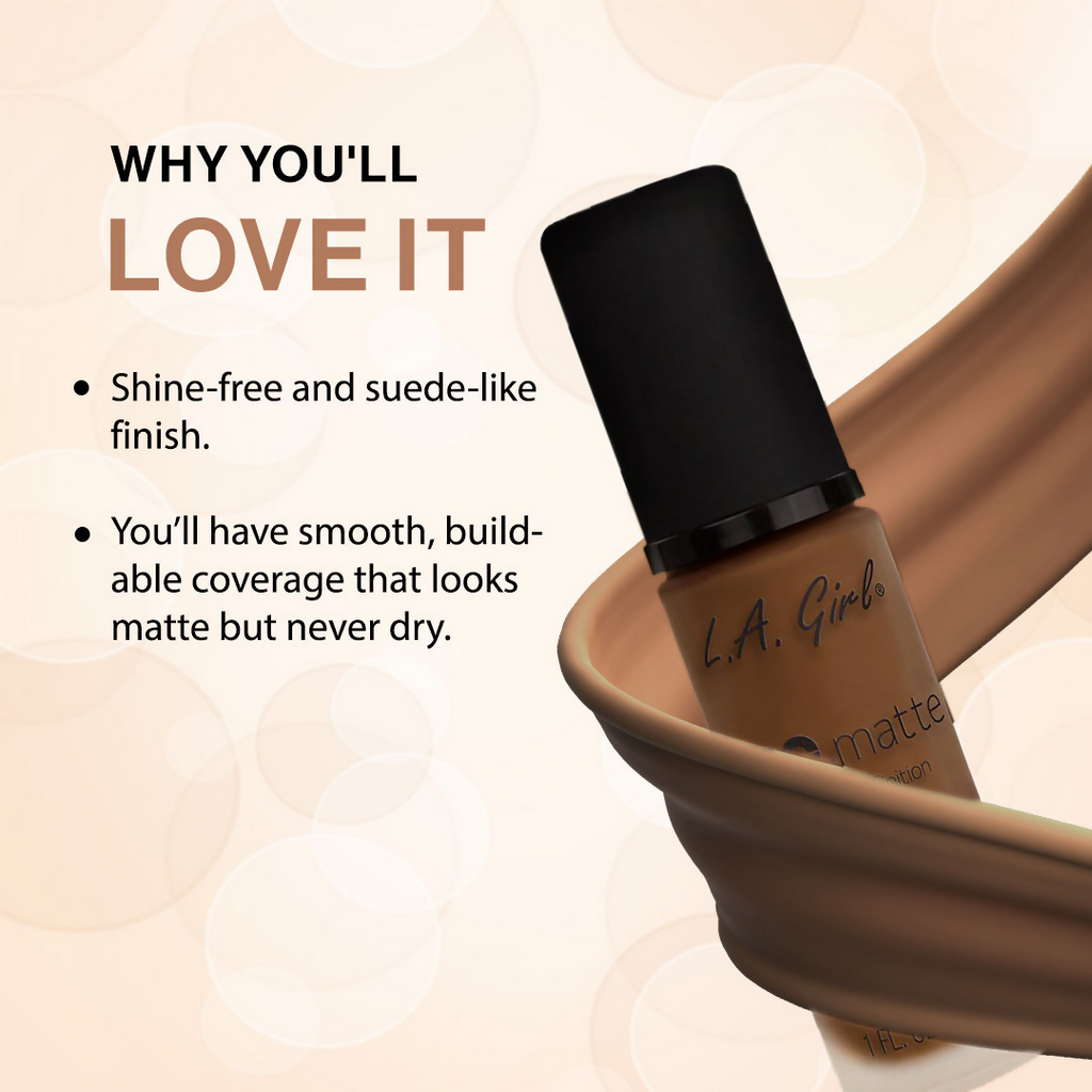L.A. Girl PRO Matte Foundation - Cappuccino | Grocsy
