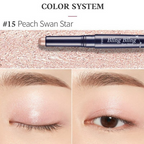 Etude House Bling Bling Eyeshadow Stick - 15 Peach Swan Star (21) | Grocsy