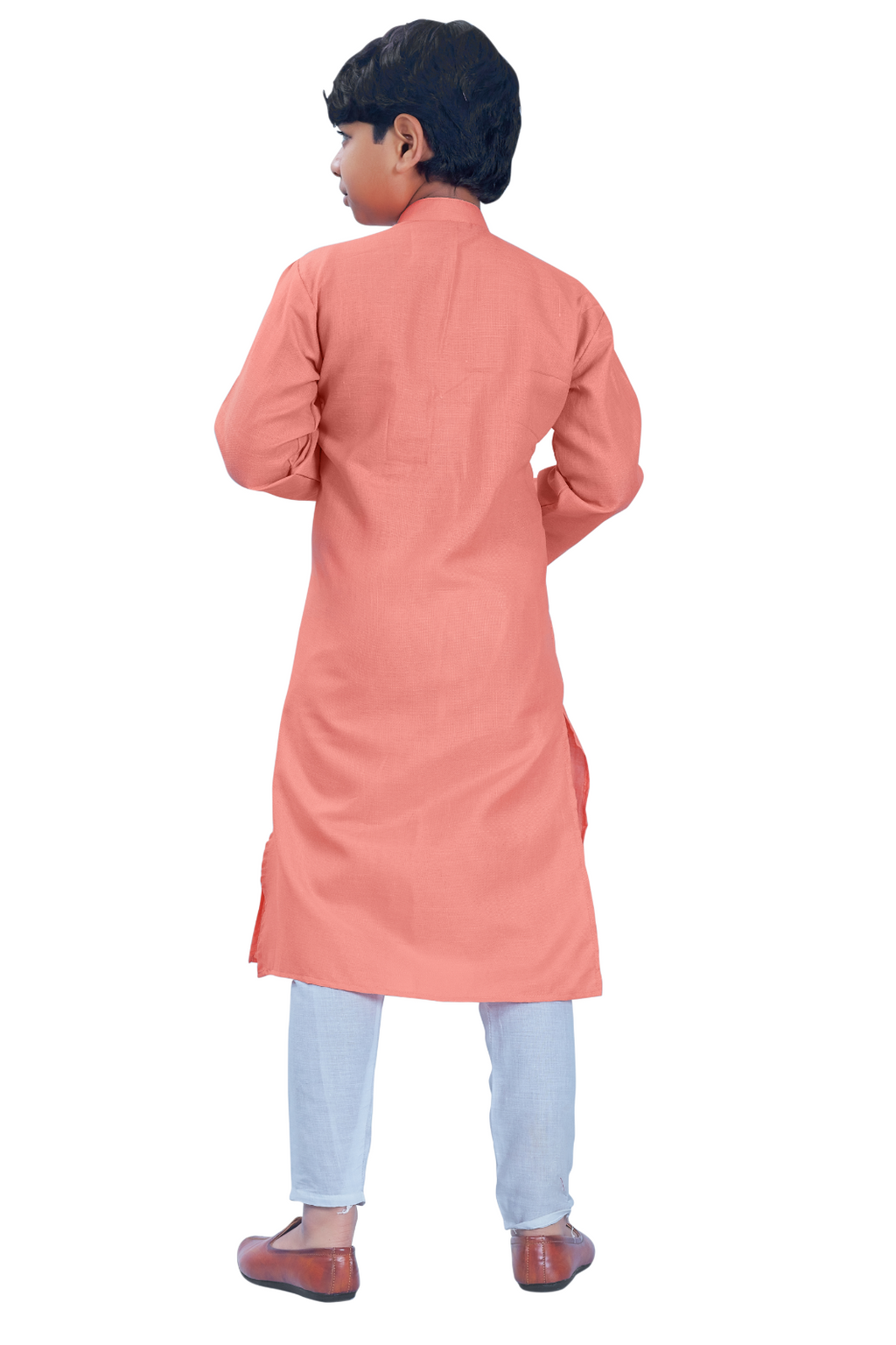 DEIANA'S Casual Designer Kurta Pyjama Set For Boys And kids (Peach) | Grocsy