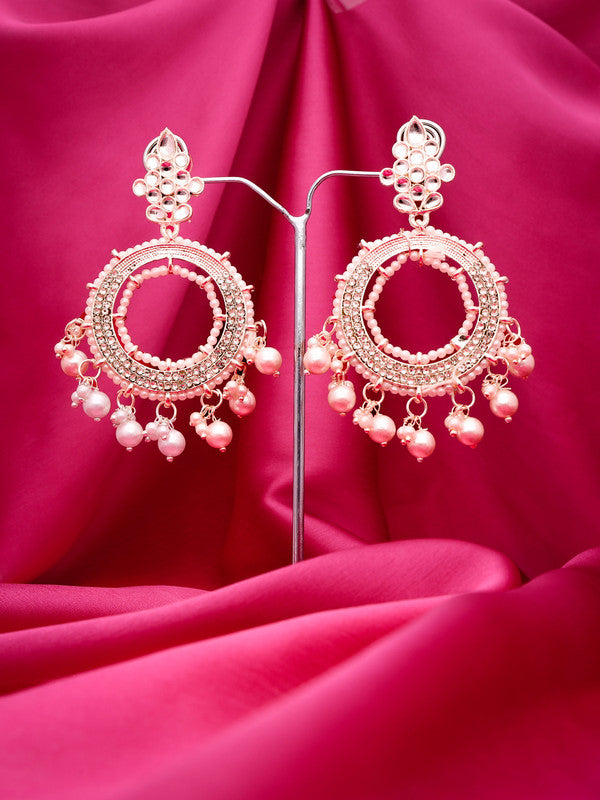 Tehzeeb Creations Gold Drop & Danglers Earring For Women & Girls Diamond, Pearl Brass Drops & Danglers | Grocsy