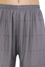 PAVONINE Grey Color Half Schiffli Chikankari Rayon Fabric Sharara For Women | Grocsy