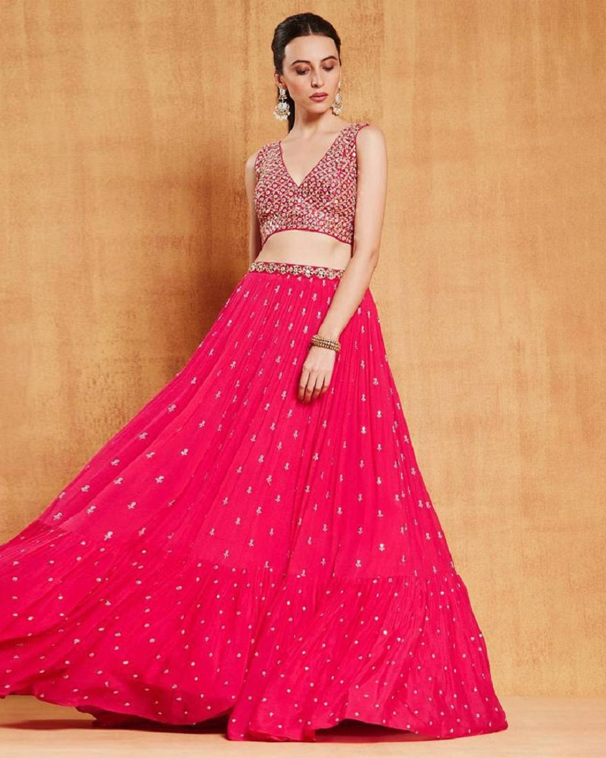 Lehenga Mart Glamorous Designer Lehenga Choli for Bridal and Bridesmaids Wedding Wear Choli | Grocsy