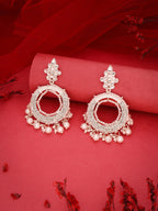 Tehzeeb Creations Gold Drop & Danglers Earring For Women & Girls Diamond, Pearl Brass Drops & Danglers | Grocsy
