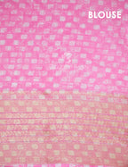 Shades of Baby Pink with Floral Design Semi Chanderi Saree By Gayathri Reddy Designer Studio | Grocsy