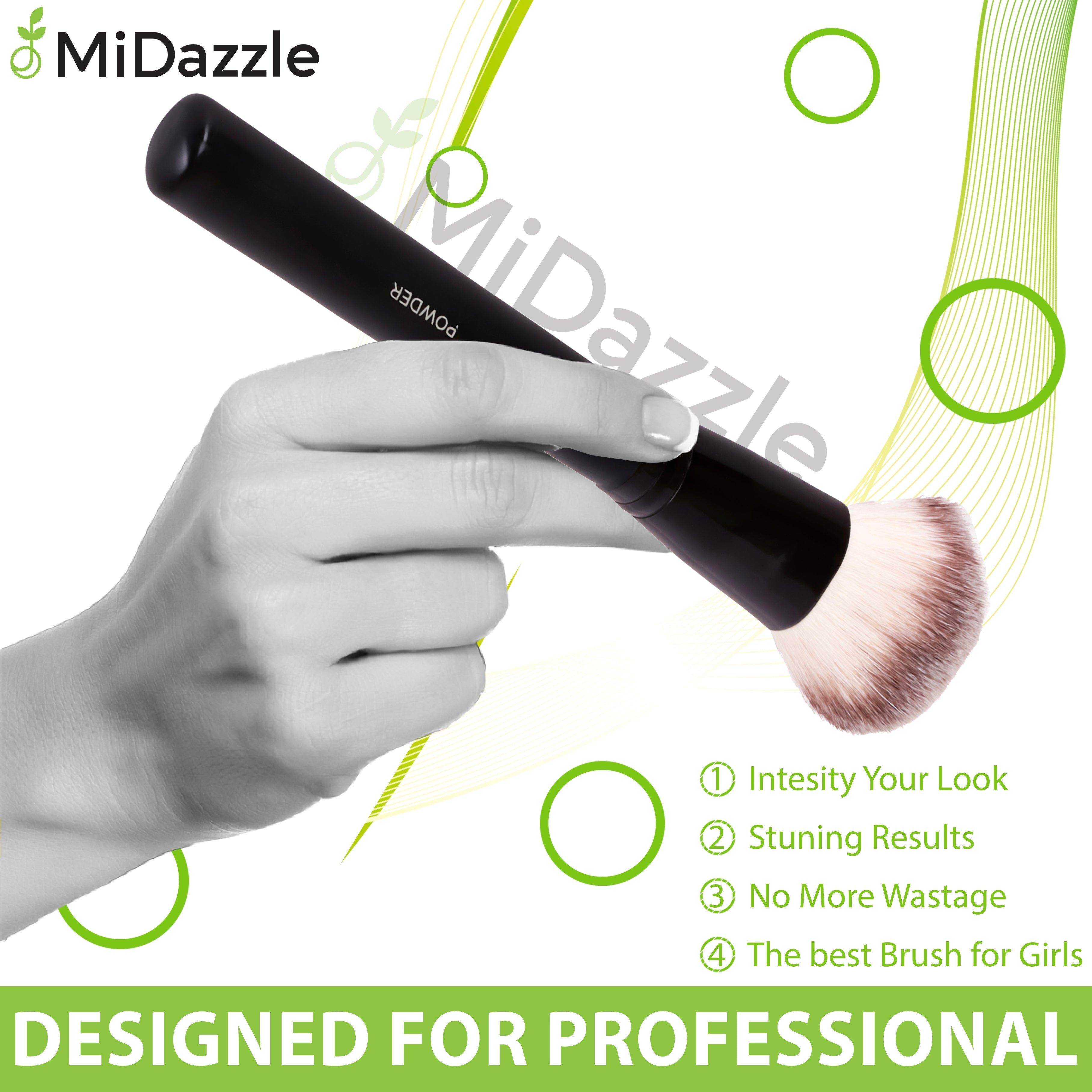 MiDazzle Powder Brush MIMB1312 | Grocsy