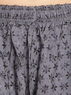 PAVONINE Grey Color Full Chikankari Rayon Fabric Sharara For Women | Grocsy