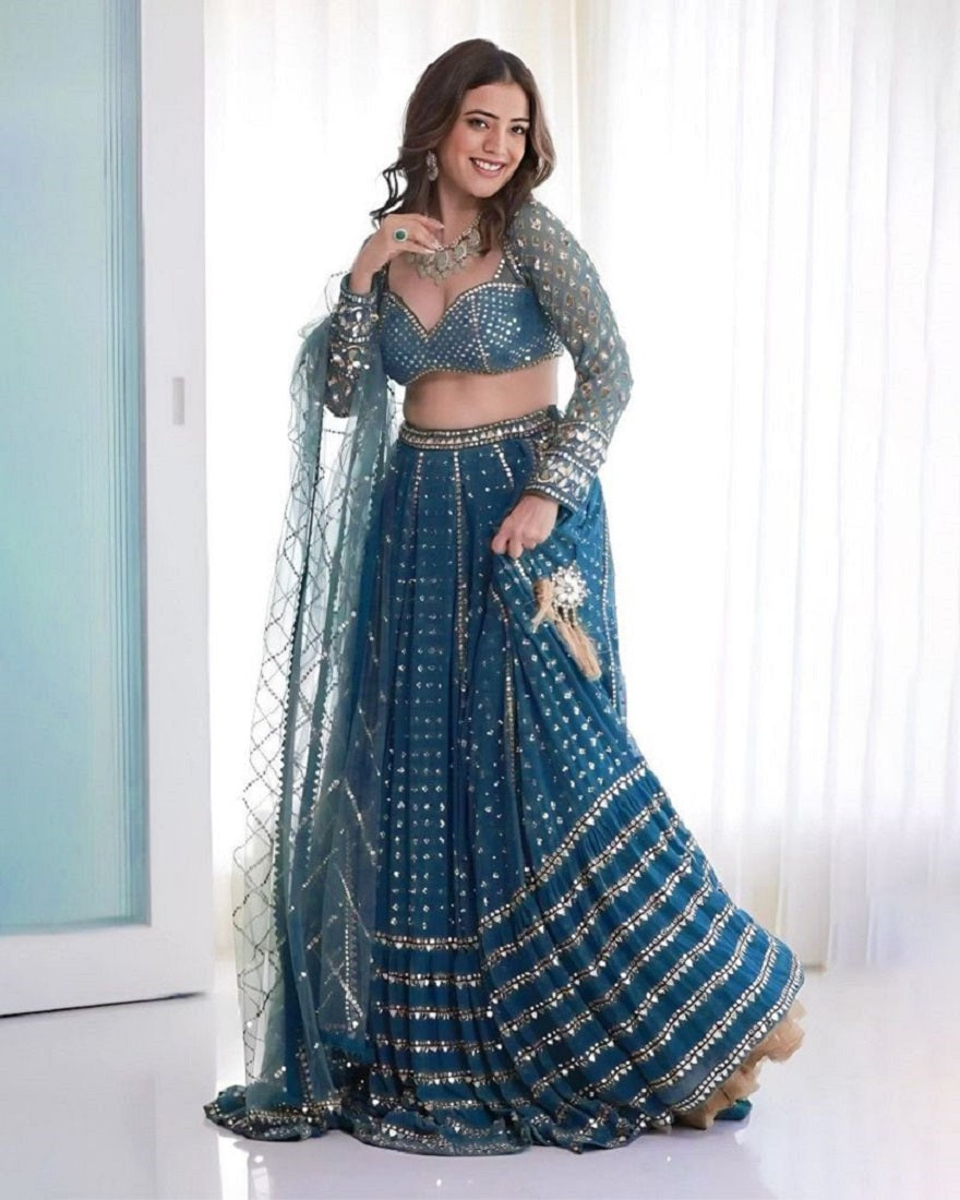 Lehenga Mart Designer Bollywood Style Wedding Wear Lehenga Choli | Grocsy