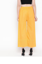 PAVONINE Yellow Color Full Chikankari Rayon Fabric Sharara For Women | Grocsy
