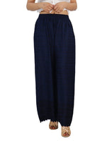 PAVONINE Navy Blue Color Full Chikankari Rayon Fabric Sharara For Women | Grocsy