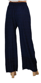 PAVONINE Navy Blue Color Full Chikankari Rayon Fabric Sharara For Women | Grocsy