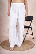 Rangreza Ethnic Rayon Palazzo White | Grocsy
