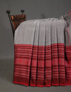 Green Colored Contrast Thread Pure Khadi Cotton Saree By Gayathri Reddy Designer Studio | Grocsy