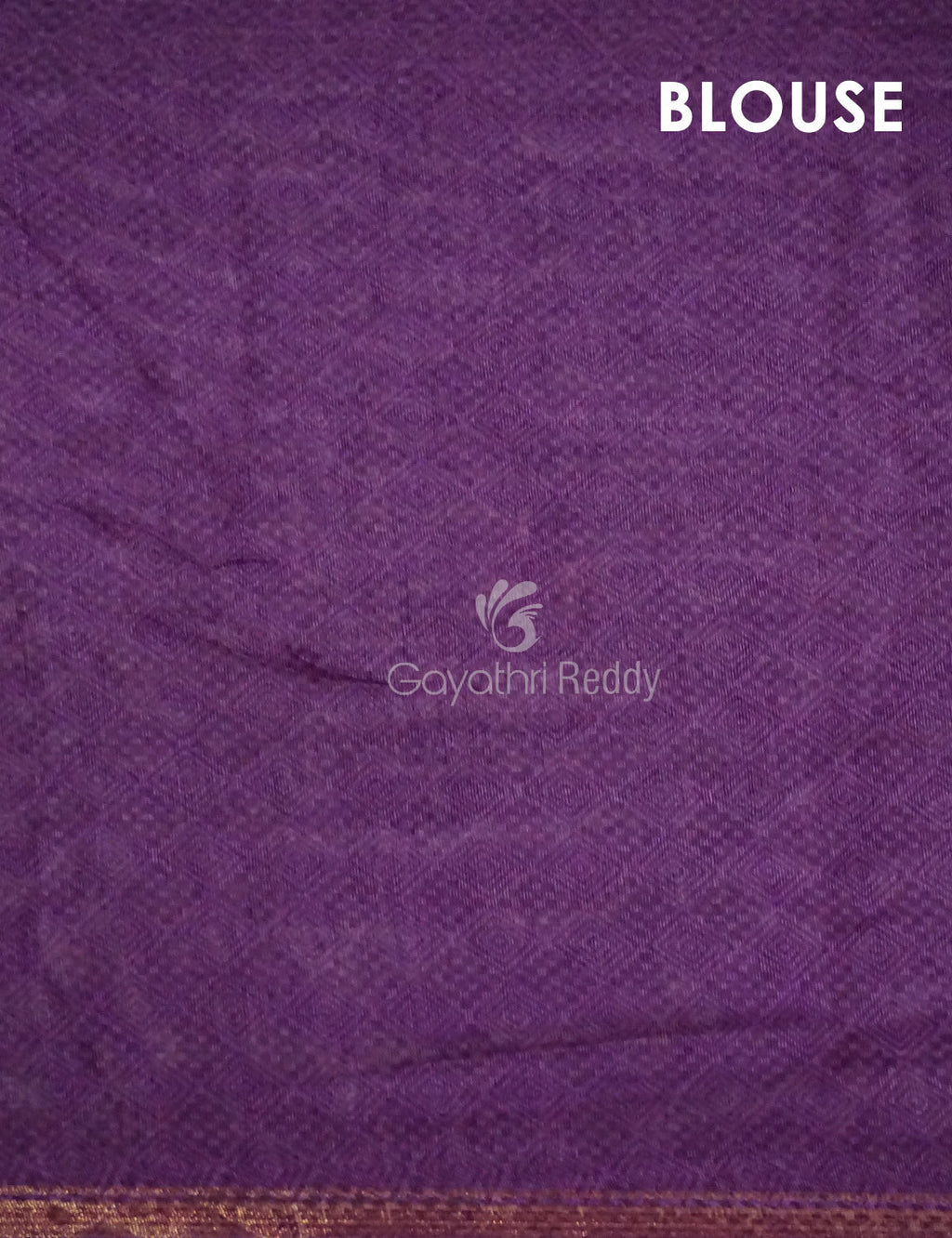 Light Orange And Purple Colour Printed Semi Chanderi Saree By Gayathri Reddy Designer Studio | Grocsy