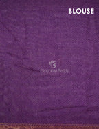Light Orange And Purple Colour Printed Semi Chanderi Saree By Gayathri Reddy Designer Studio | Grocsy