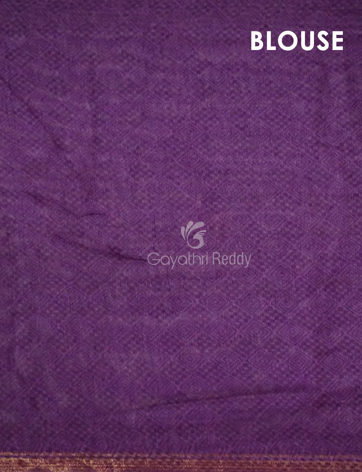 Light Orange And Purple Colour Printed Semi Chanderi Saree By Gayathri Reddy Designer Studio | Grocsy