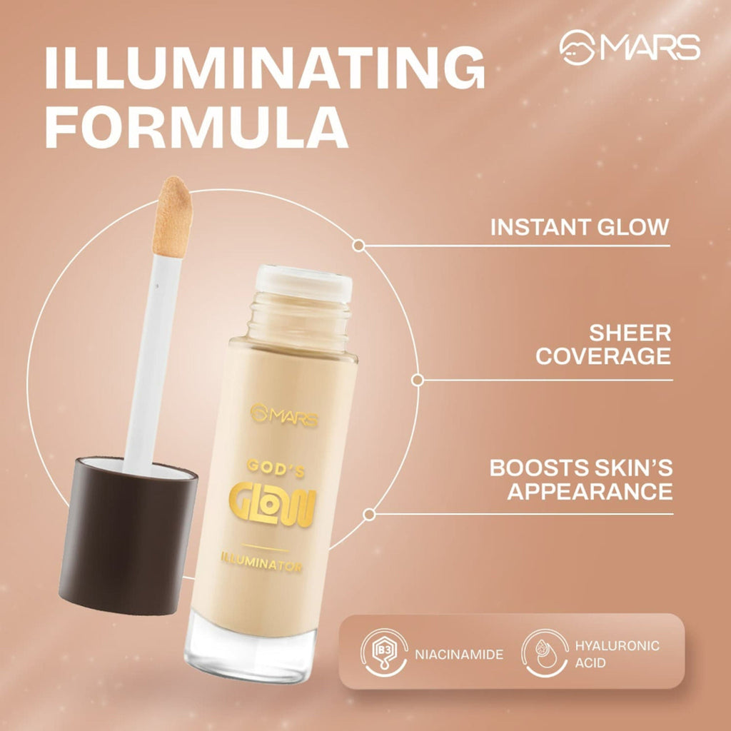 MARS Cosmetics God's Glow Illuminator - 01 - Vanilla | Grocsy