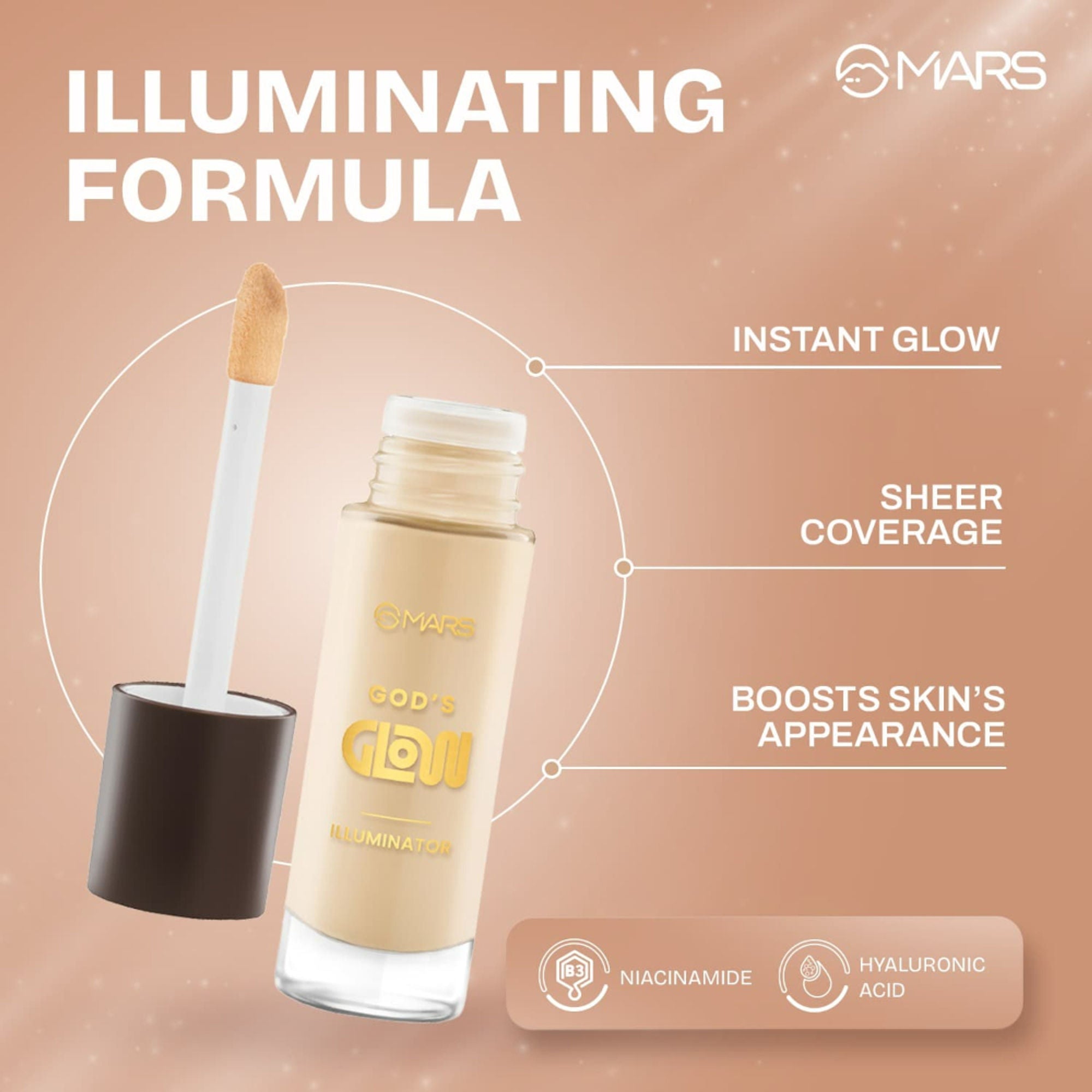 MARS Cosmetics God's Glow Illuminator - 02 - Natural | Grocsy