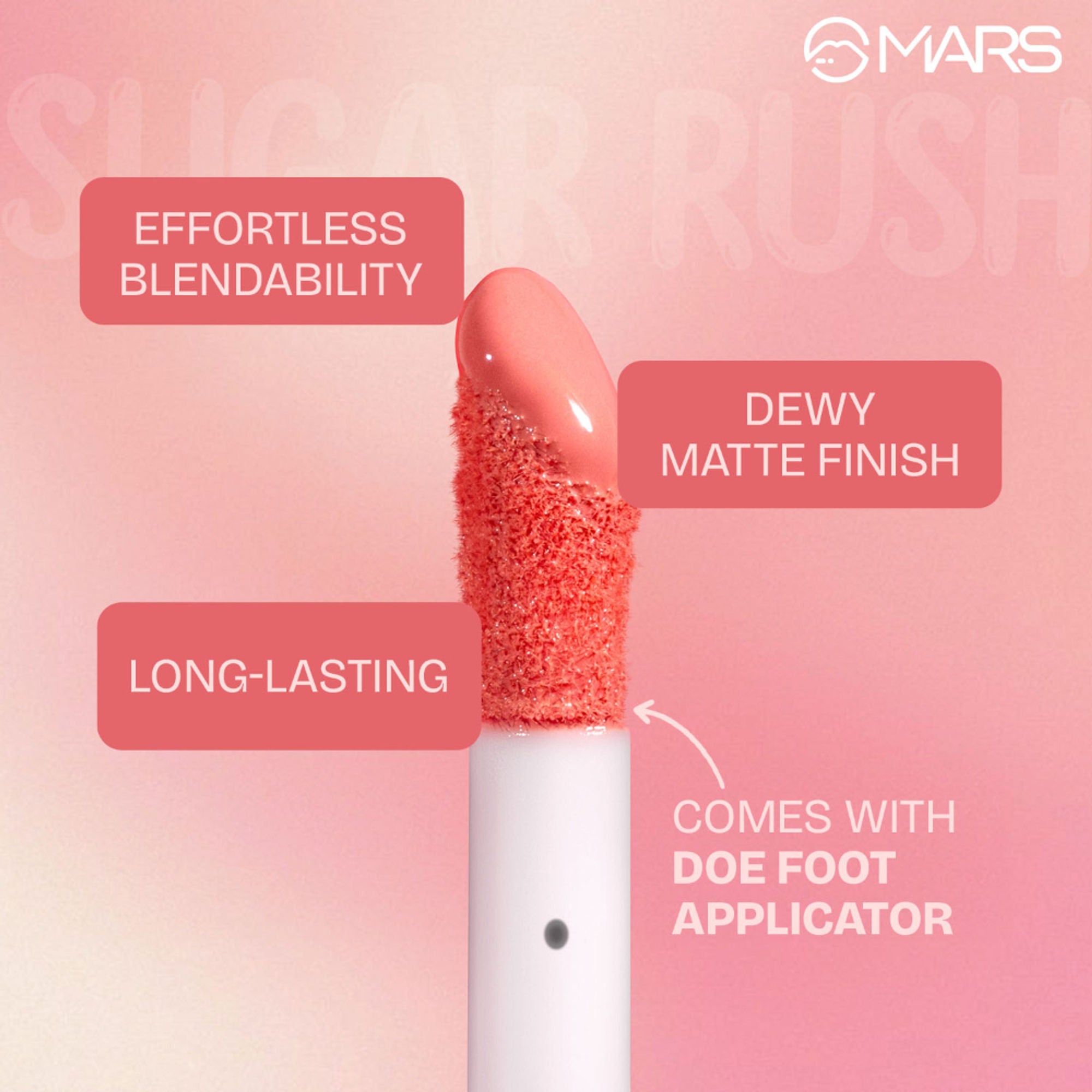 MARS Cosmetics Sugar Rush Liquid Blush - 01-MARS Cosmeticsh Mallow | Grocsy