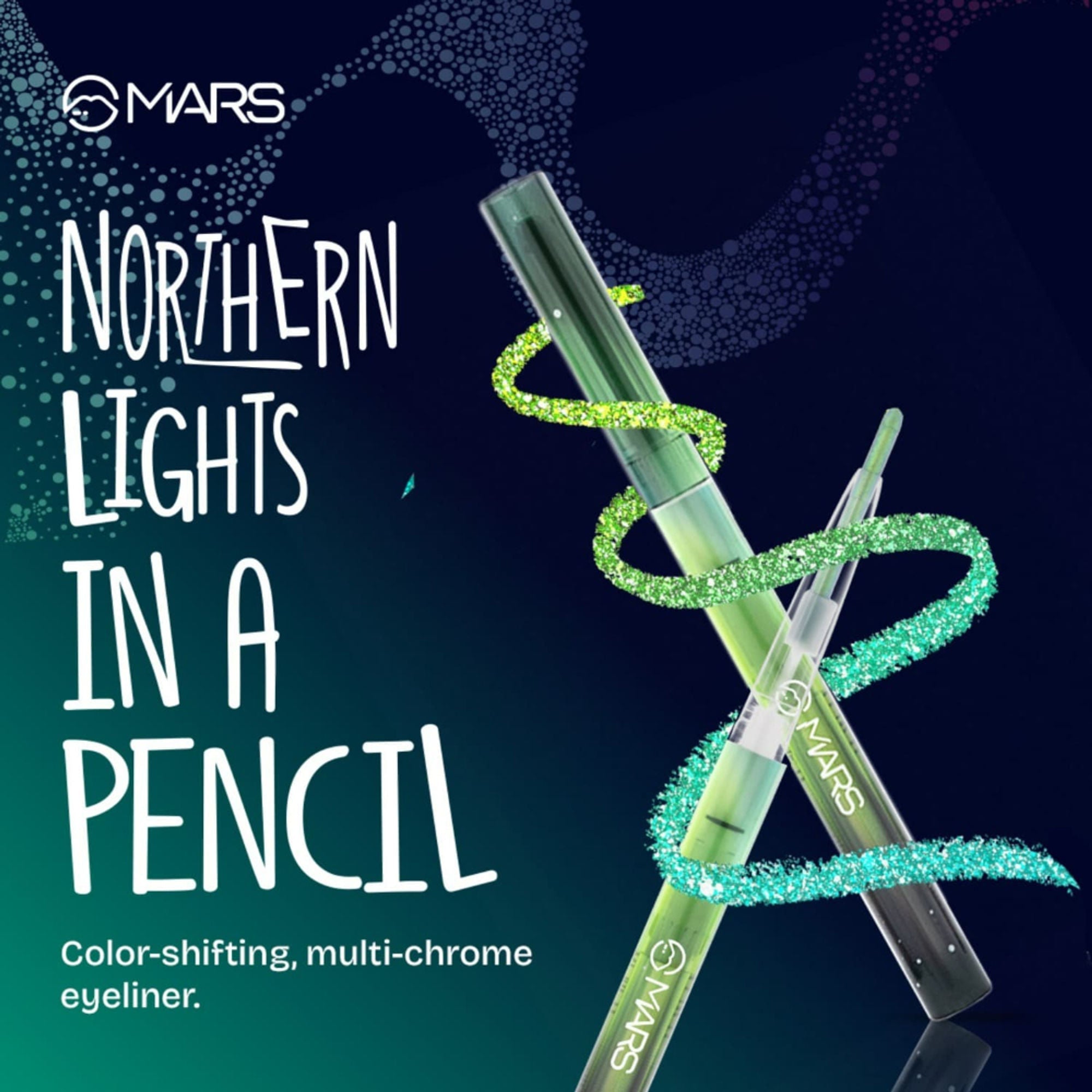 MARS Cosmetics Northern Lights In A Pencil Eyeliner - 01-Swedish Aurora | Grocsy