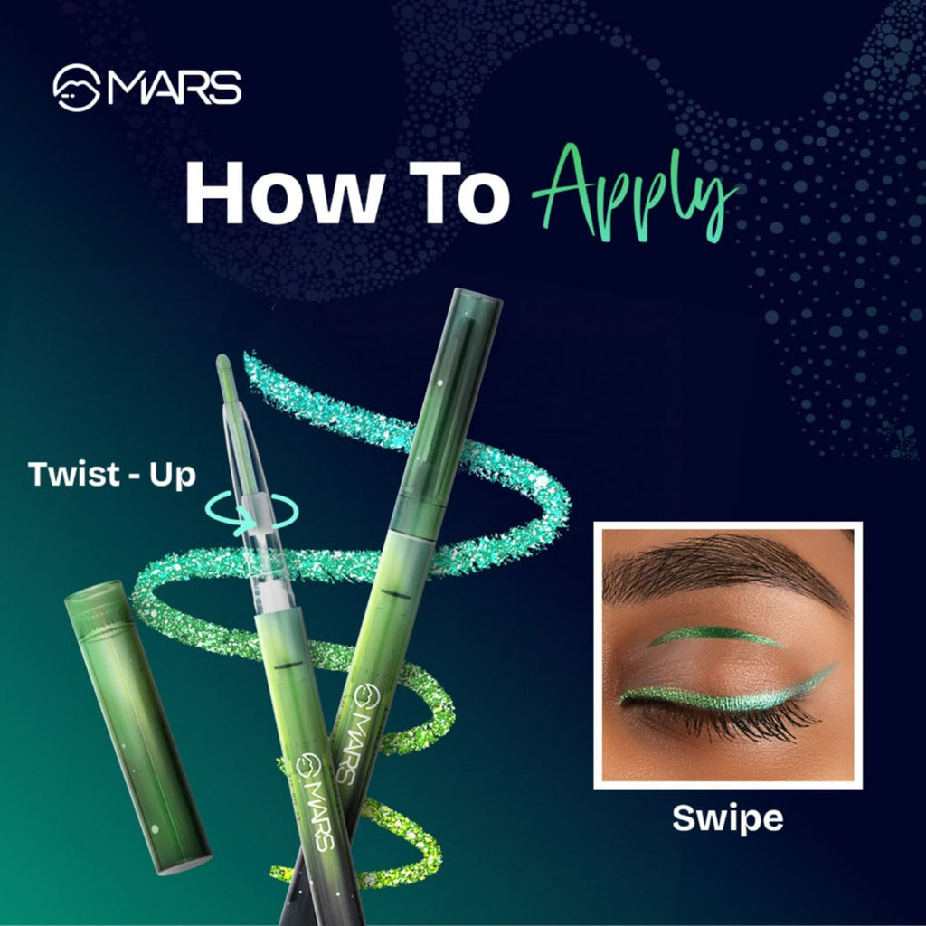 MARS Cosmetics Northern Lights In A Pencil Eyeliner - 01-Swedish Aurora | Grocsy