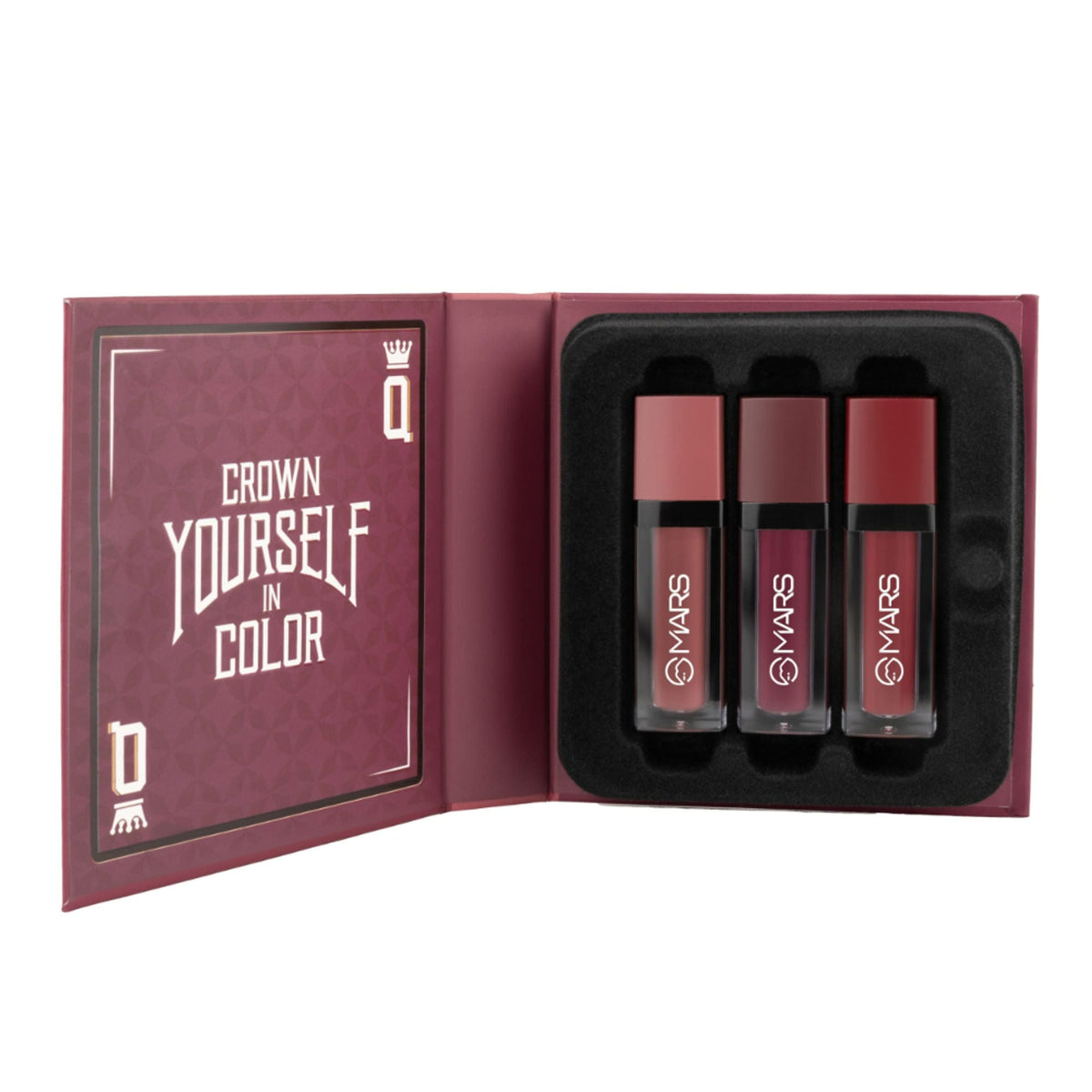 MARS Cosmetics Queen Of Mattes Reds & Maroons Liquid Lipsticks - Plums Maroons | Grocsy