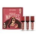 MARS Cosmetics Queen Of Mattes Reds & Maroons Liquid Lipsticks - Blushed Nudes | Grocsy