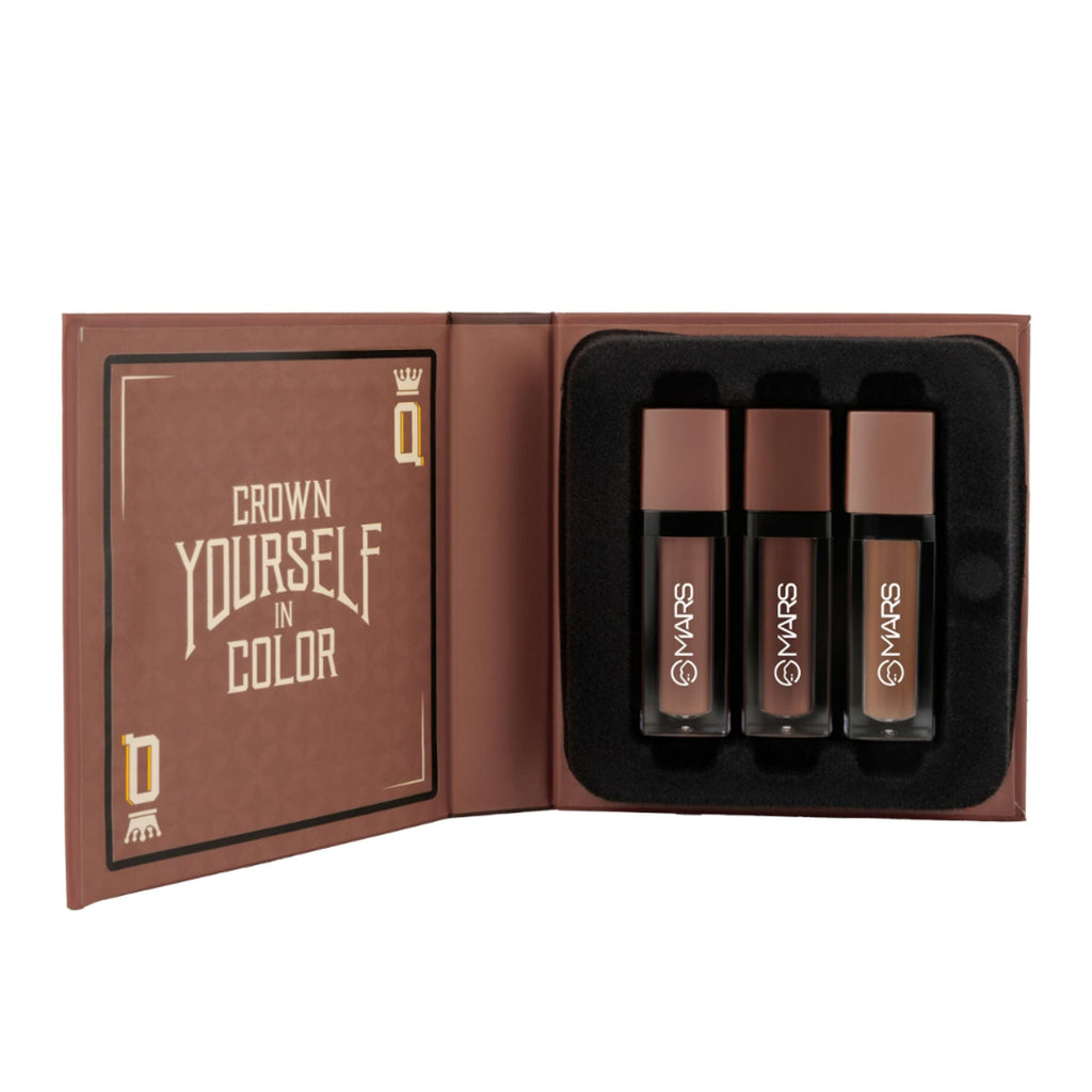 MARS Cosmetics Queen Of Mattes Reds & Maroons Liquid Lipsticks - Browns | Grocsy