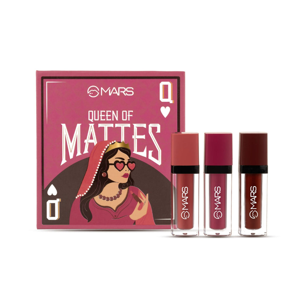 MARS Cosmetics Queen Of Mattes Reds & Maroons Liquid Lipsticks - All Rounder | Grocsy