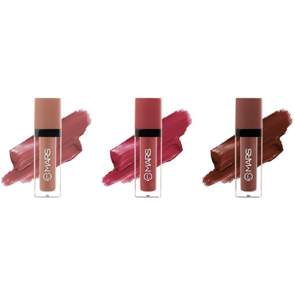 MARS Cosmetics Queen Of Mattes Reds & Maroons Liquid Lipsticks - All Rounder | Grocsy