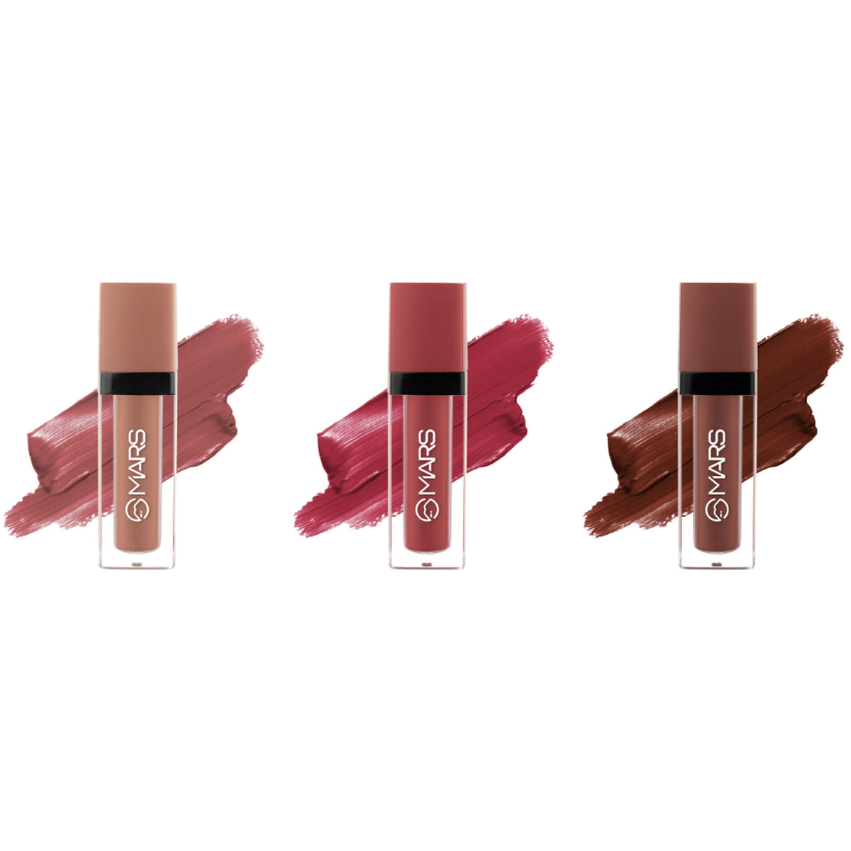MARS Cosmetics Queen Of Mattes Reds & Maroons Liquid Lipsticks - All Rounder | Grocsy