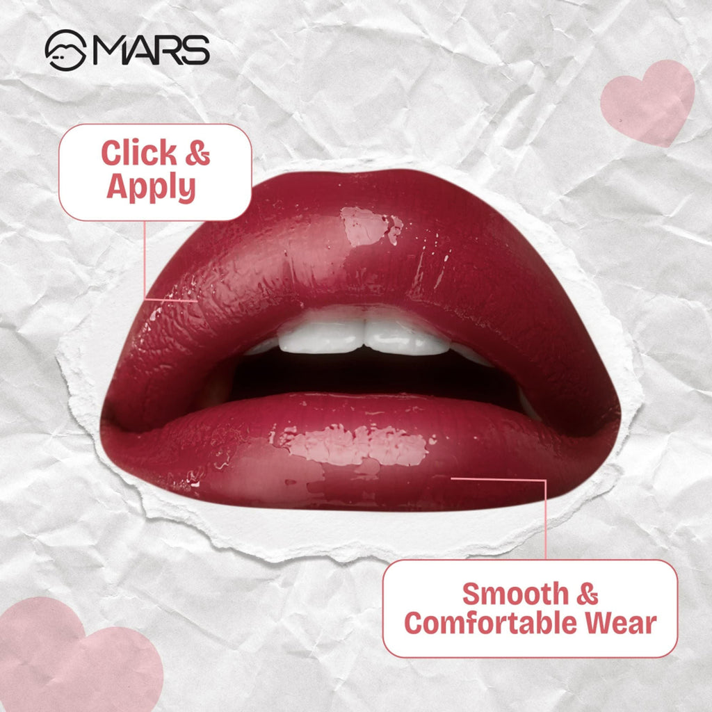 MARS Cosmetics Click Stix Gloss Lip Balm - 02-barely Pink | Grocsy