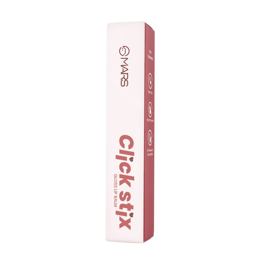 MARS Cosmetics Click Stix Gloss Lip Balm - 02-barely Pink | Grocsy