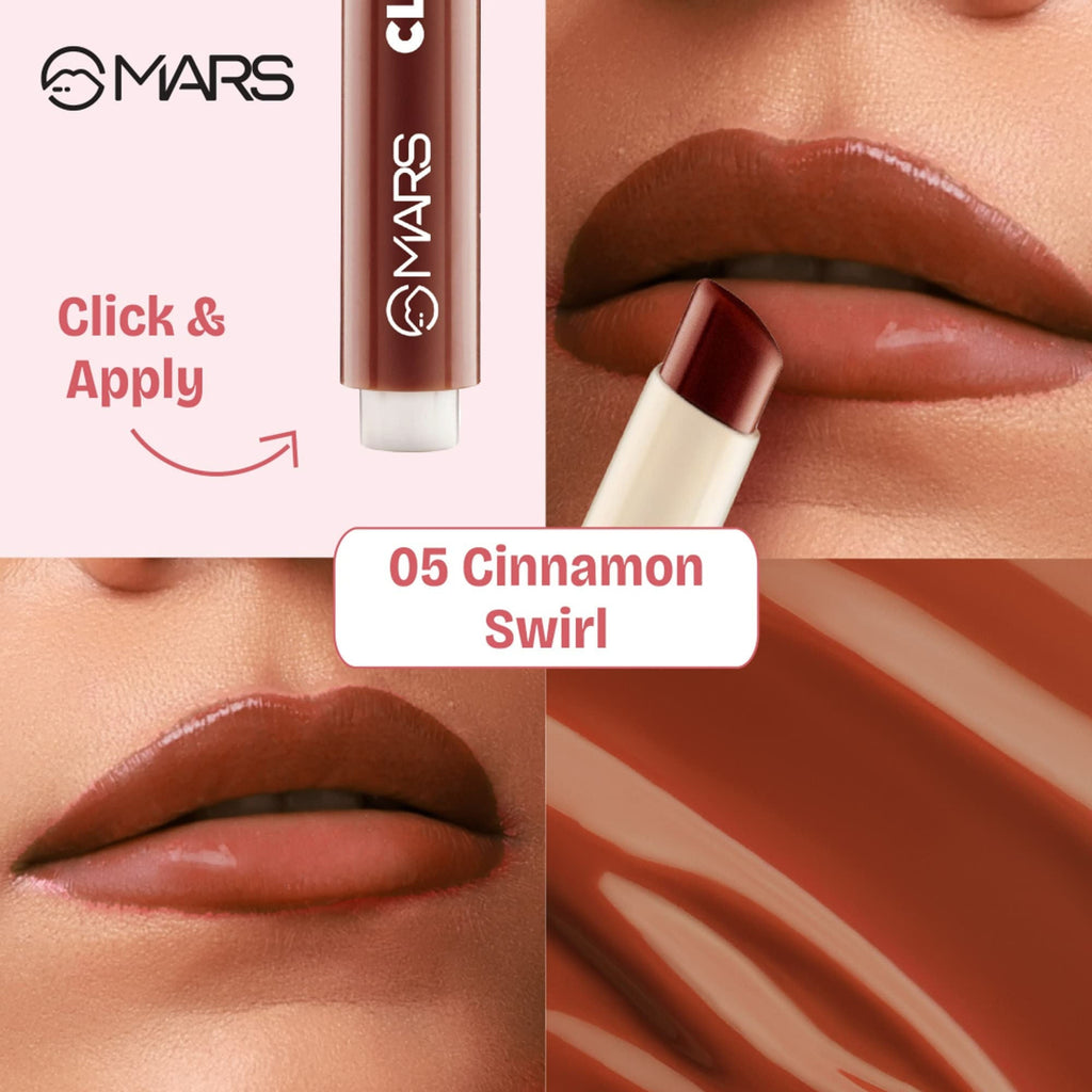 MARS Cosmetics Click Stix Gloss Lip Balm - 05-cinnamon Swirl | Grocsy