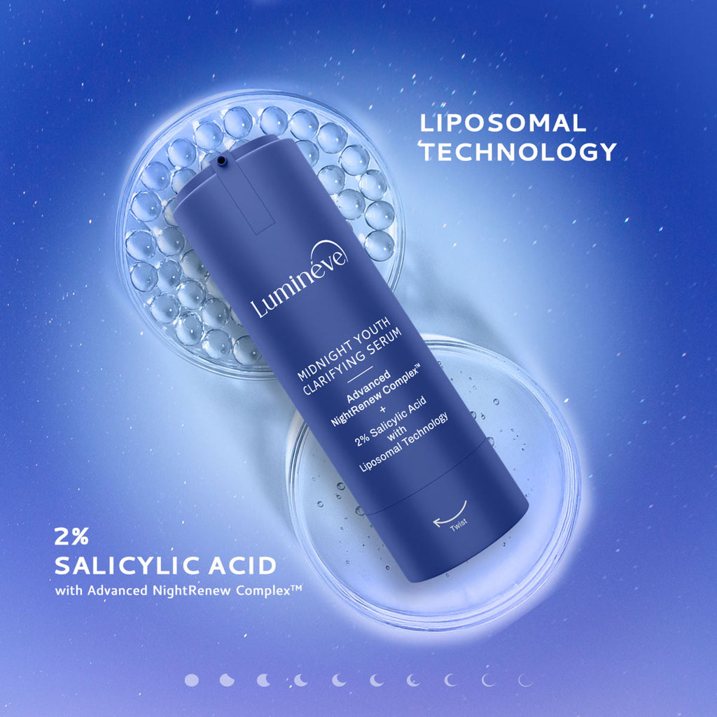 Lumineve 2% Salicylic Acid Face Serum for Active Acne & Pores with Advanced NightRenew Complex | Grocsy
