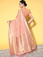 Saree Mall Ethnic Motifs With Woven Design Border Saree | Grocsy