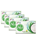 Godrej No.1 Coconut and Neem Soap - 100 grams (3.5 oz) pack - with natural oils - Pack of 4 | Grocsy