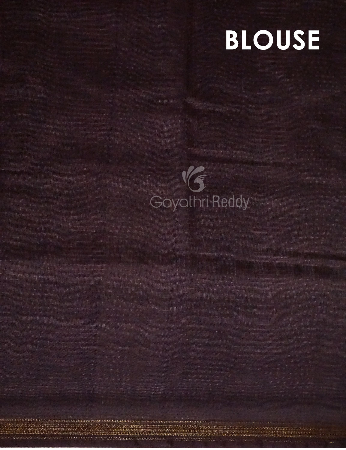 Dark Wine Geometrical Design Semi Chanderi Saree By Gayathri Reddy Designer Studio | Grocsy