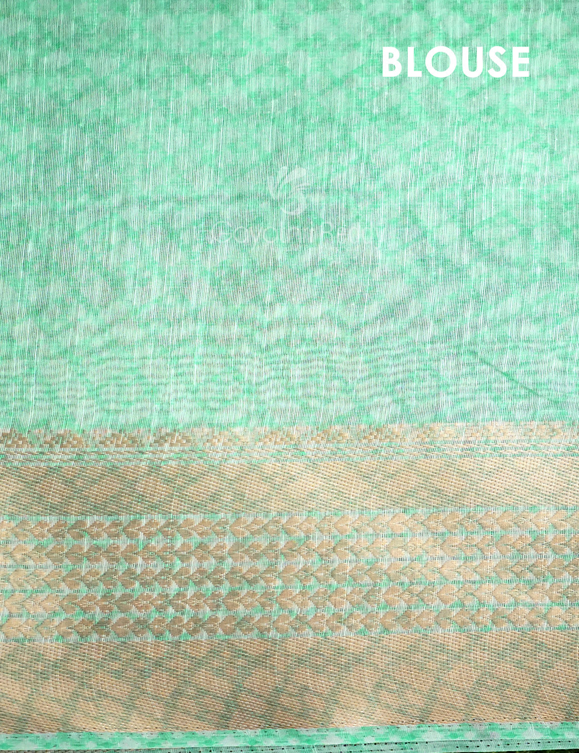 Shades of Mint Green Colour Printed Semi Chanderi Saree By Gayathri Reddy Designer Studio | Grocsy