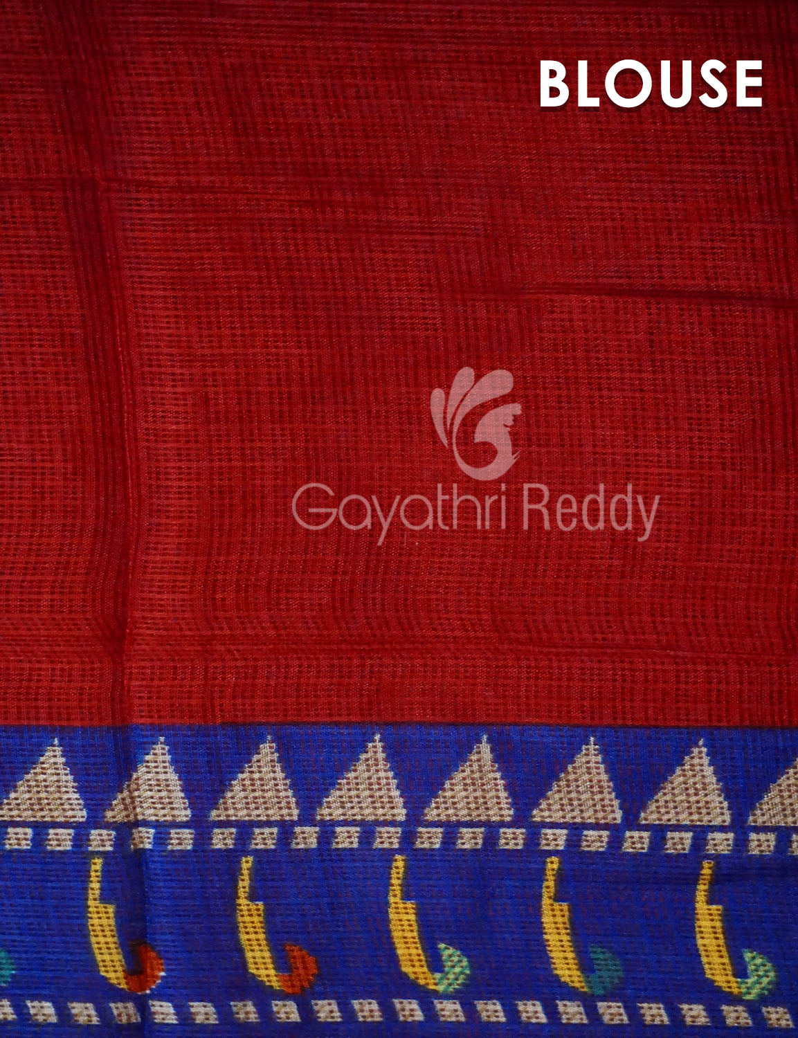 Red Colour Saree With Paithani Print Semi Soft Silk Kota Saree By Gayathri Reddy Designer Studio | Grocsy