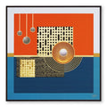 Tehzeeb Creations Golden Embossed Wall Painting | Grocsy