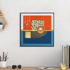 Tehzeeb Creations Golden Embossed Wall Painting | Grocsy