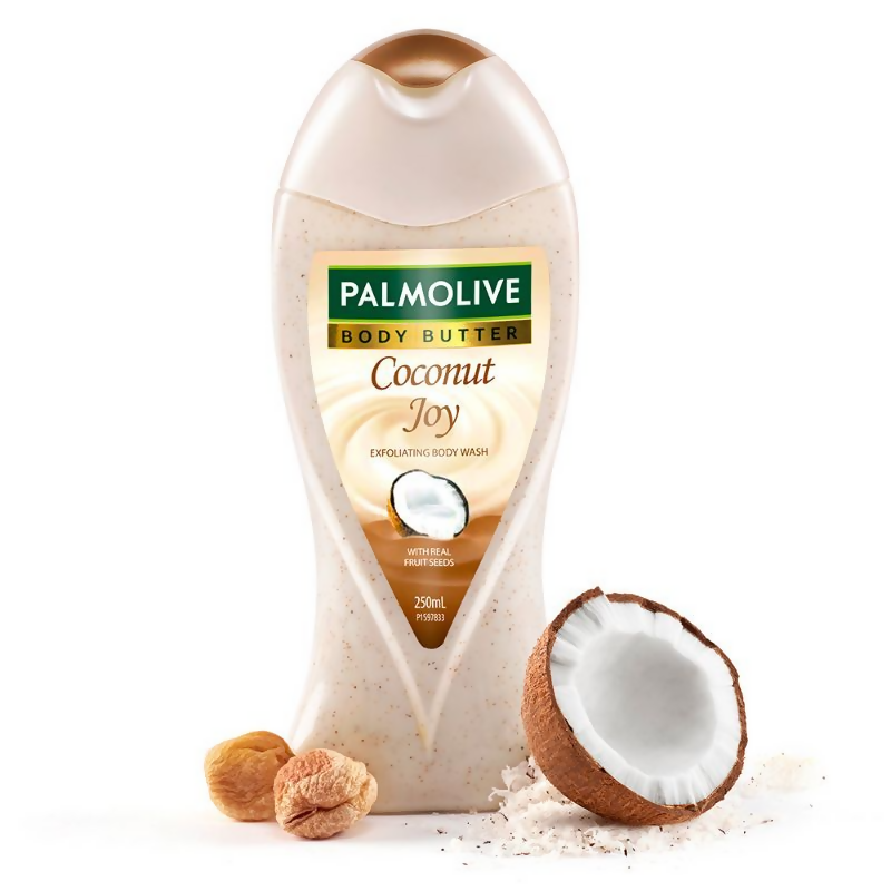 Palmolive Coconut & Jojoba Butter Coconut Joy, Exfoliating & Moisturizing Body Wash | Grocsy