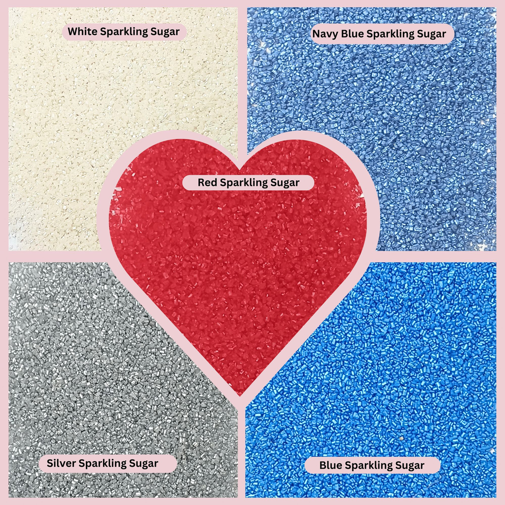 Confect Mix Red, White, Blue & Silver Patriotic Sprinkles | Grocsy