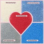 Confect Mix Red, White, Blue & Silver Patriotic Sprinkles | Grocsy